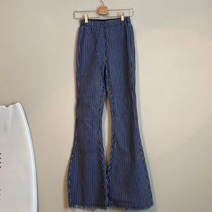 Altar’d State Striped Bell Bottom Jeans
